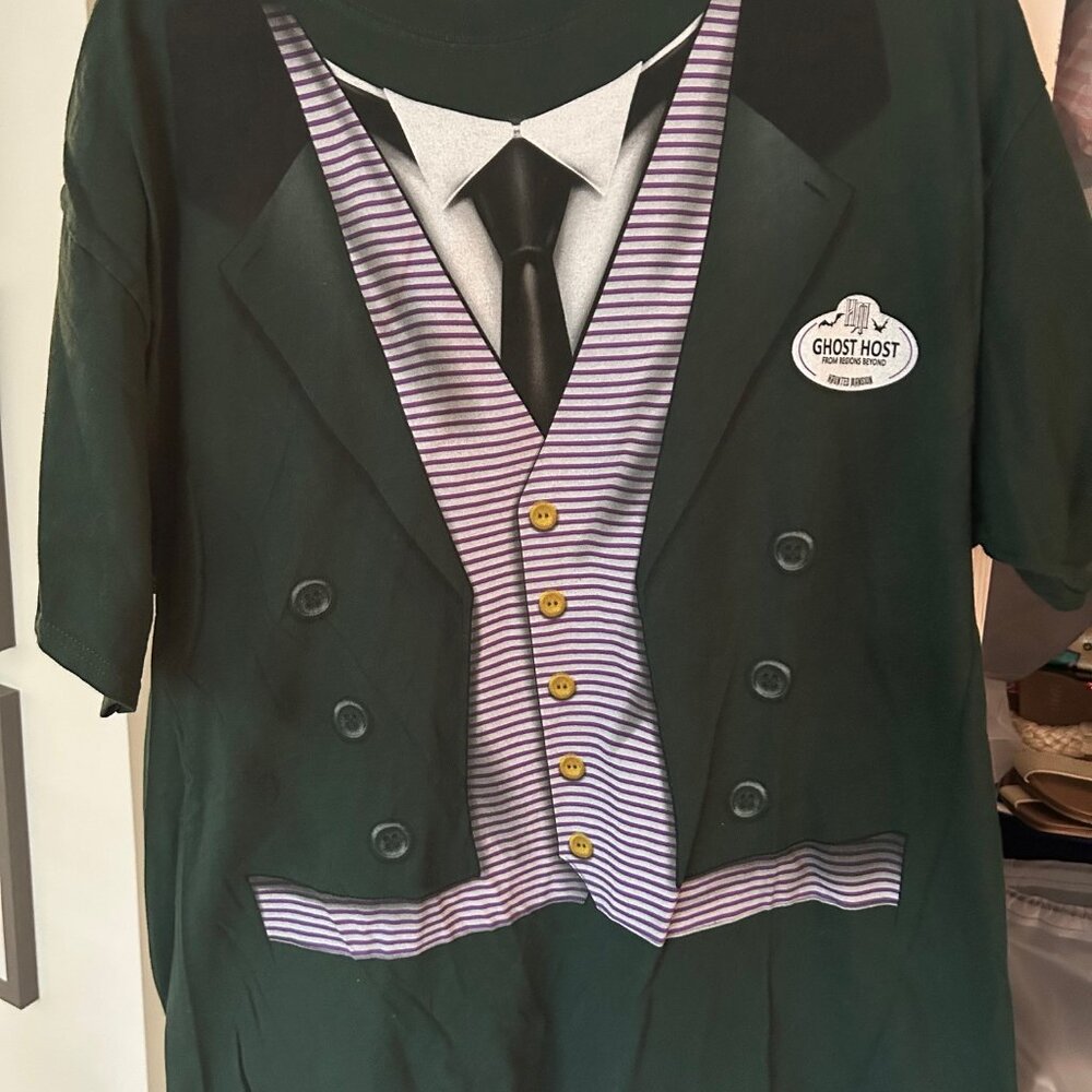 Disney Parks Ghost Host Uniform Haunted Mansion T Shirt - Adult XL